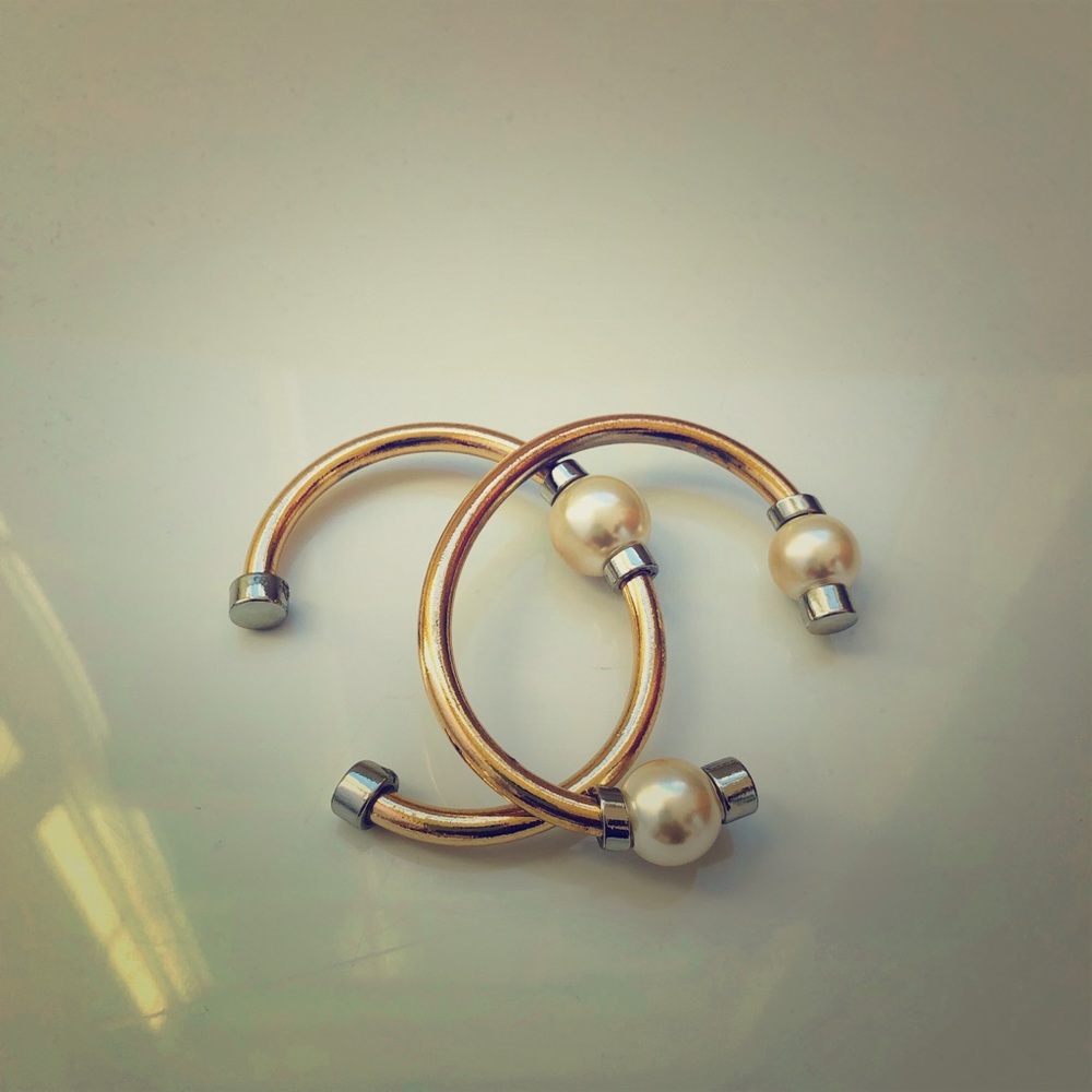 Zara Pearl Bangles-Set of 2